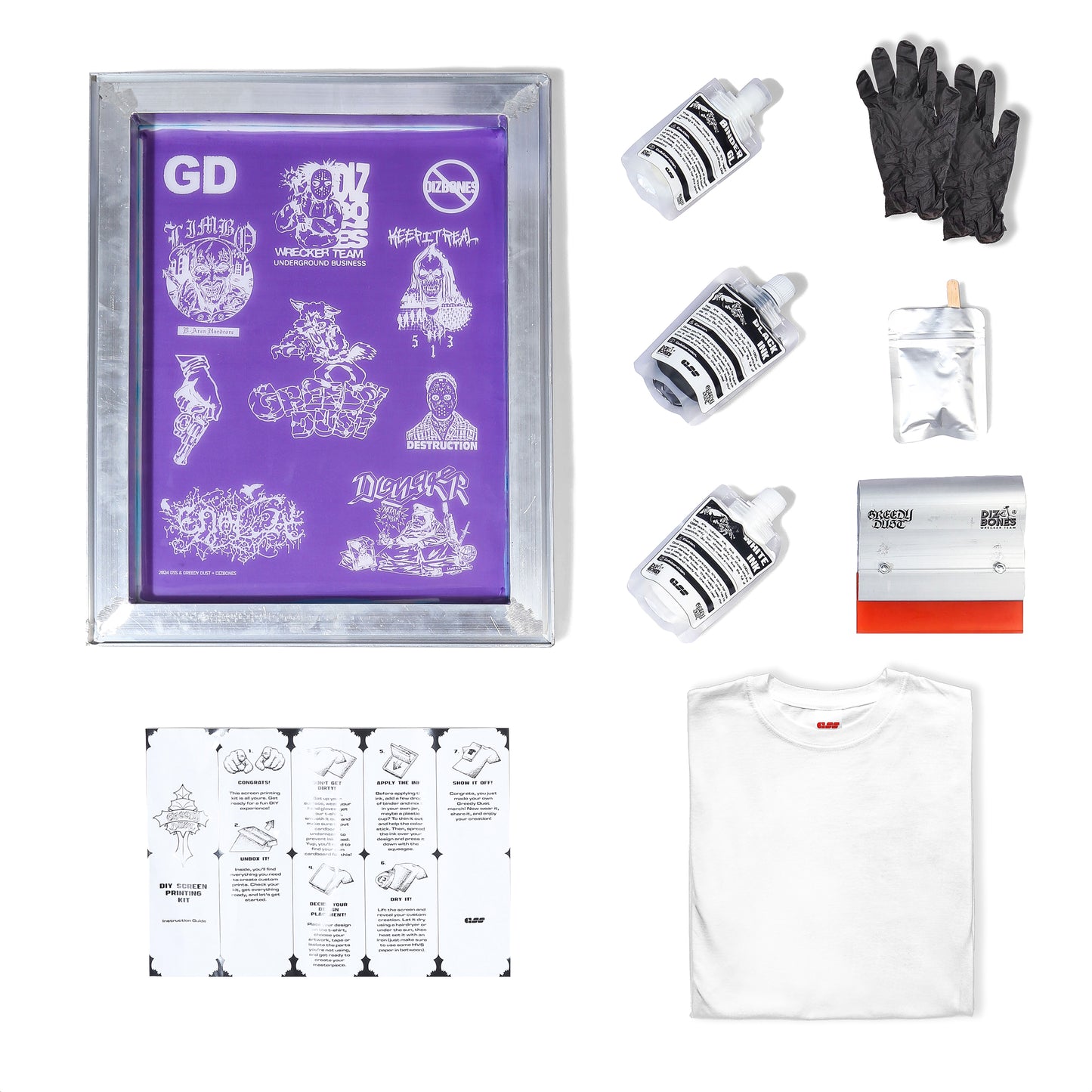 GREEDY DUST DIY SCREEN PRINTING KIT